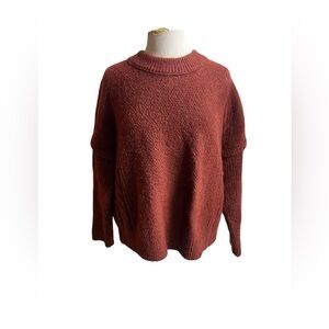 Madewell L maroon wool and alpaca blend sweater